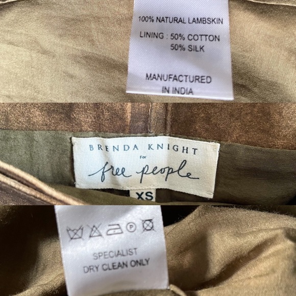 NWT Free People X Brenda Knight Riverbend Suede Skirt - Picture 13 of 15